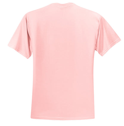 Jerzees  Dri-Power 50/50 Cotton/Poly T-Shirt.  29M Classic Pink