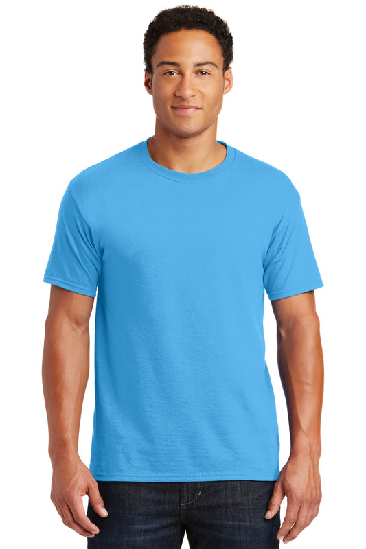 Jerzees  Dri-Power 50/50 Cotton/Poly T-Shirt.  29M Aquatic Blue
