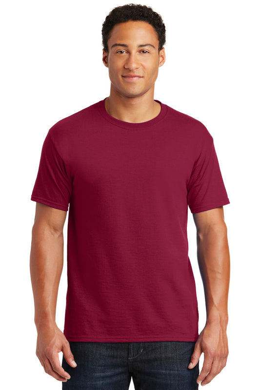 Jerzees  Dri-Power 50/50 Cotton/Poly T-Shirt.  29M Cardinal