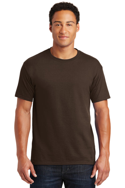 Jerzees  Dri-Power 50/50 Cotton/Poly T-Shirt.  29M Chocolate