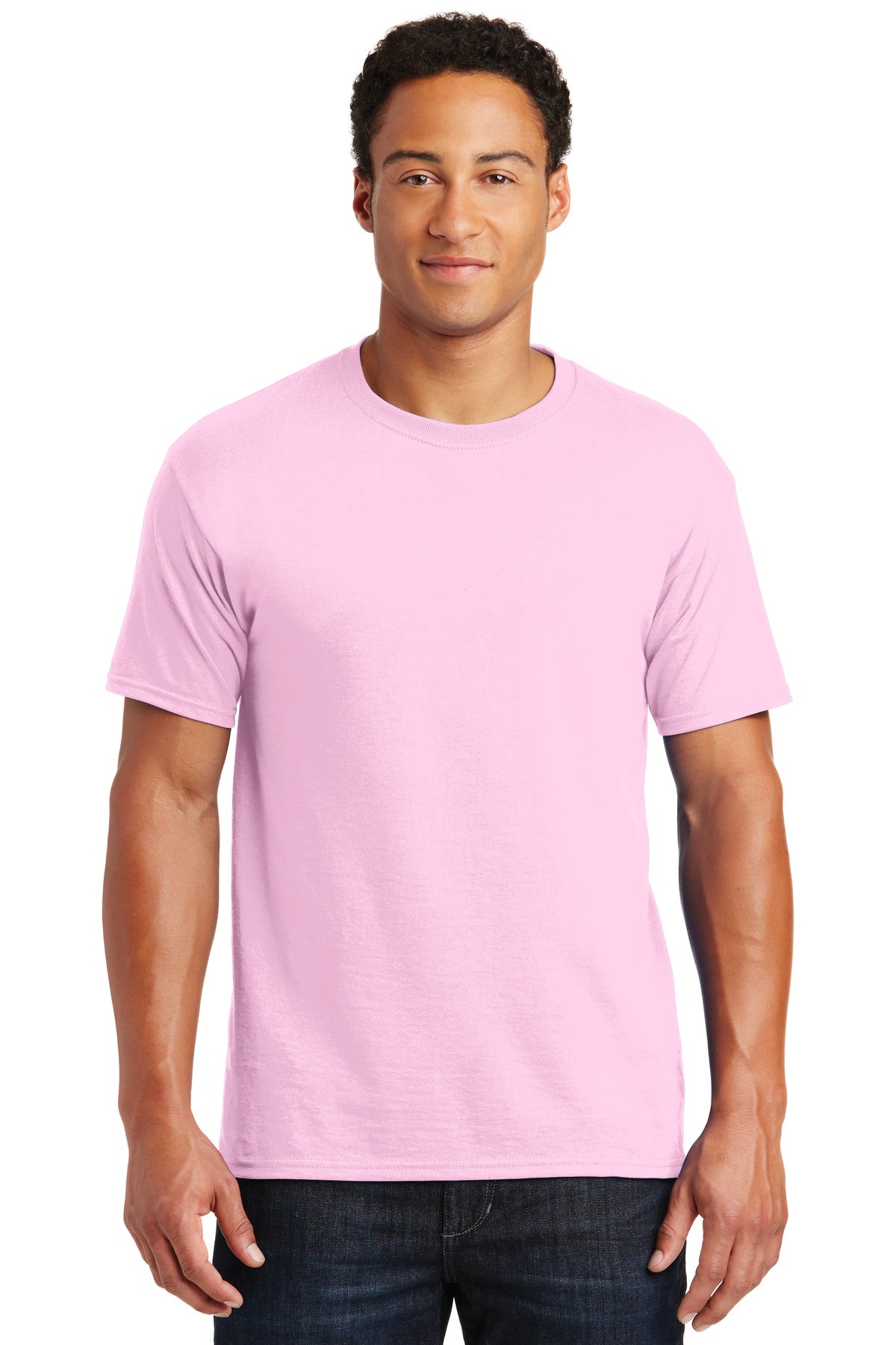 Jerzees  Dri-Power 50/50 Cotton/Poly T-Shirt.  29M Classic Pink