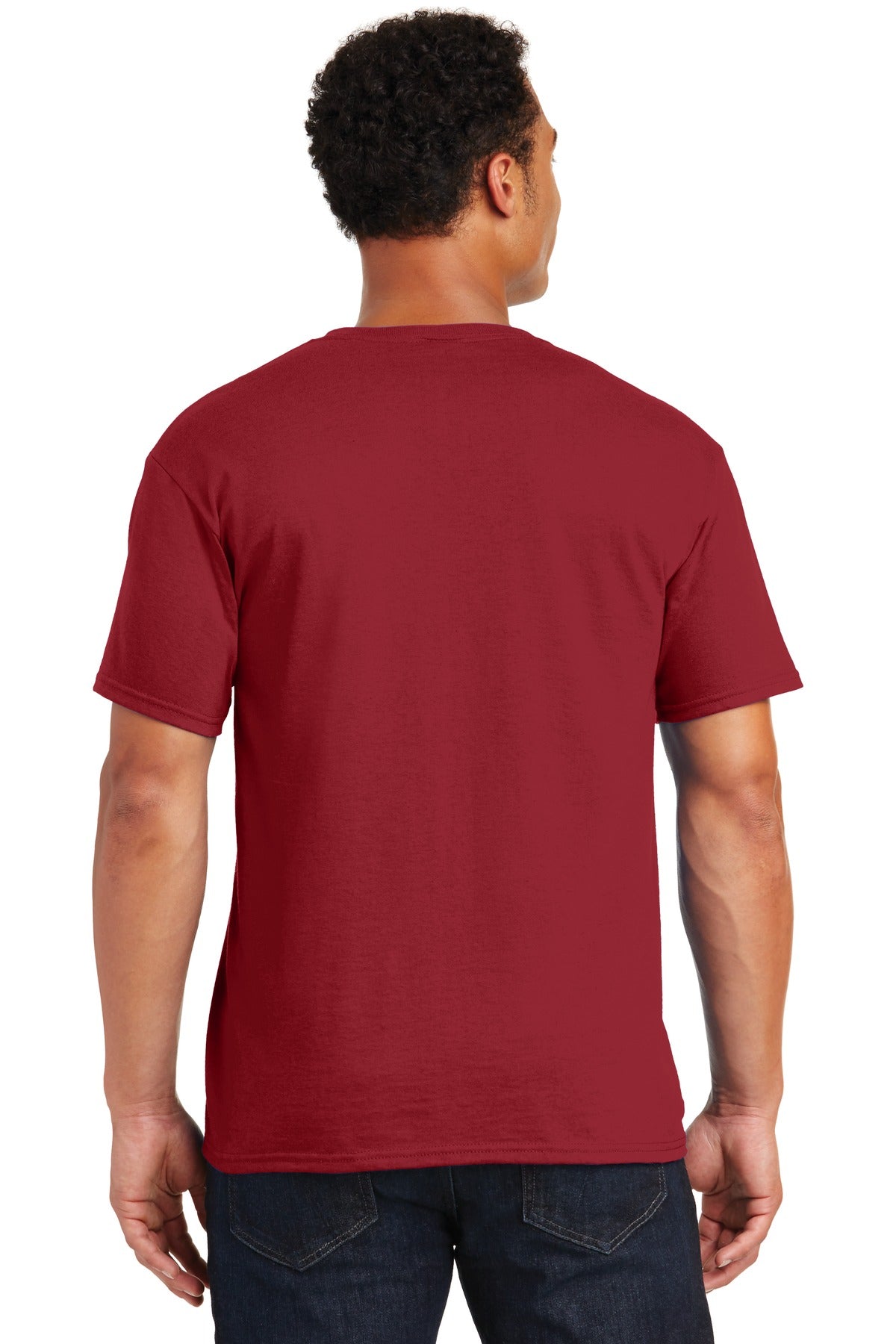Jerzees  Dri-Power 50/50 Cotton/Poly T-Shirt.  29M Crimson