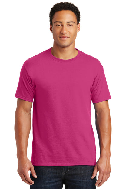 Jerzees  Dri-Power 50/50 Cotton/Poly T-Shirt.  29M Cyber Pink
