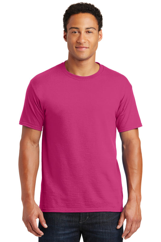 Jerzees  Dri-Power 50/50 Cotton/Poly T-Shirt.  29M Cyber Pink