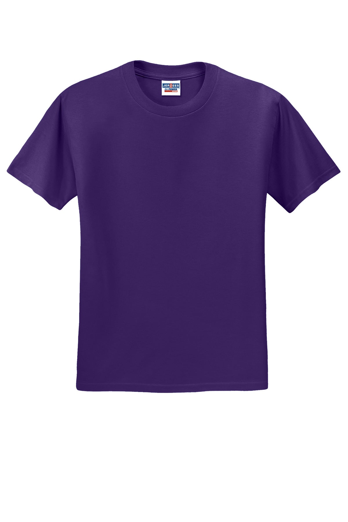 Jerzees  Dri-Power 50/50 Cotton/Poly T-Shirt.  29M Deep Purple
