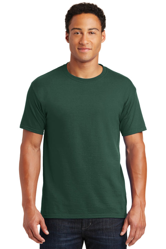 Jerzees  Dri-Power 50/50 Cotton/Poly T-Shirt.  29M Forest Green