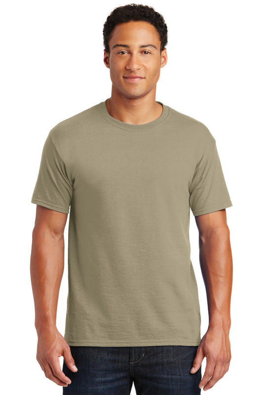 Jerzees  Dri-Power 50/50 Cotton/Poly T-Shirt.  29M Khaki