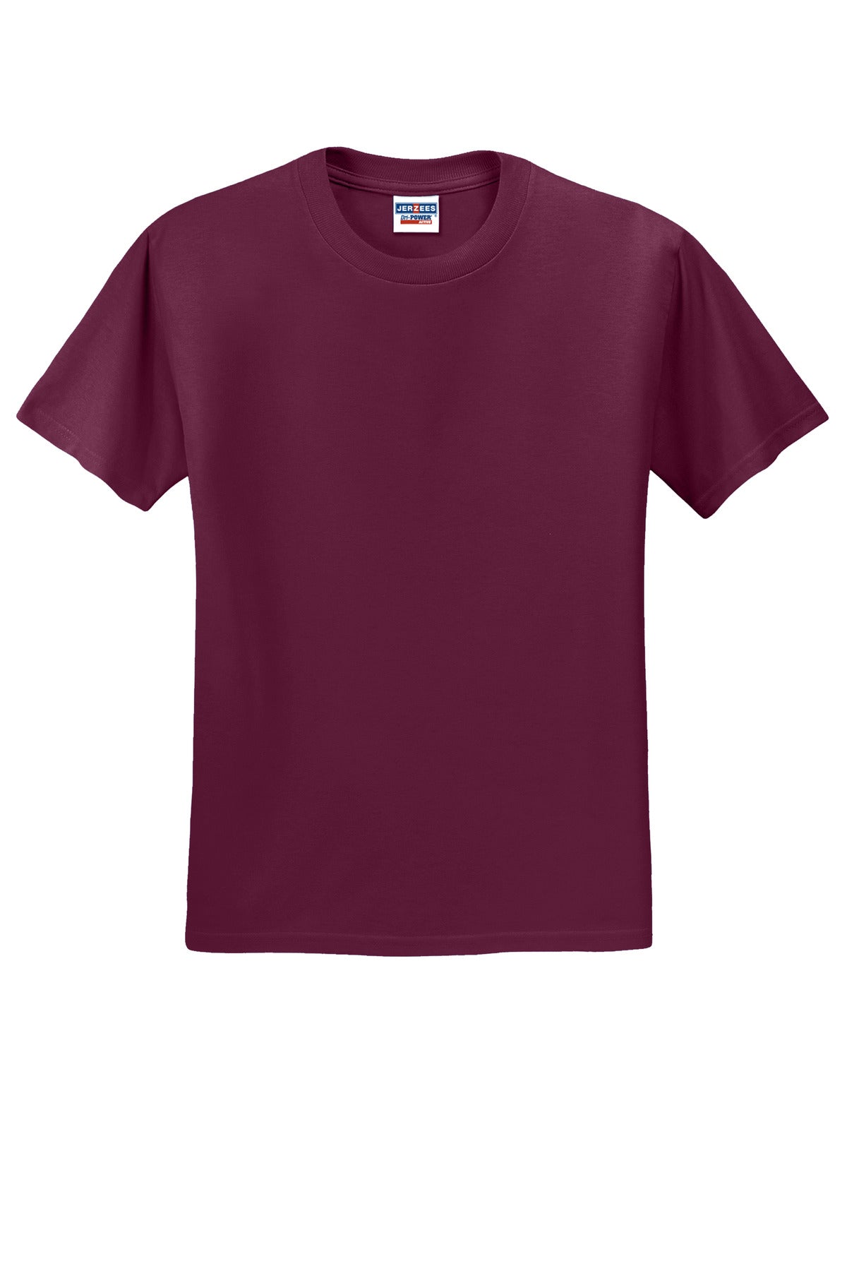 Jerzees  Dri-Power 50/50 Cotton/Poly T-Shirt.  29M Maroon