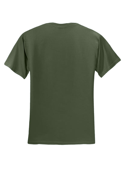 Jerzees  Dri-Power 50/50 Cotton/Poly T-Shirt.  29M Military Green