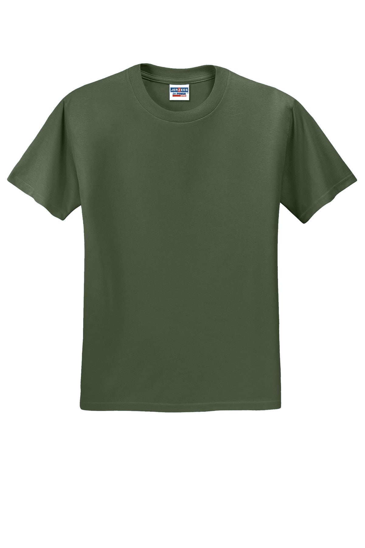 Jerzees  Dri-Power 50/50 Cotton/Poly T-Shirt.  29M Military Green