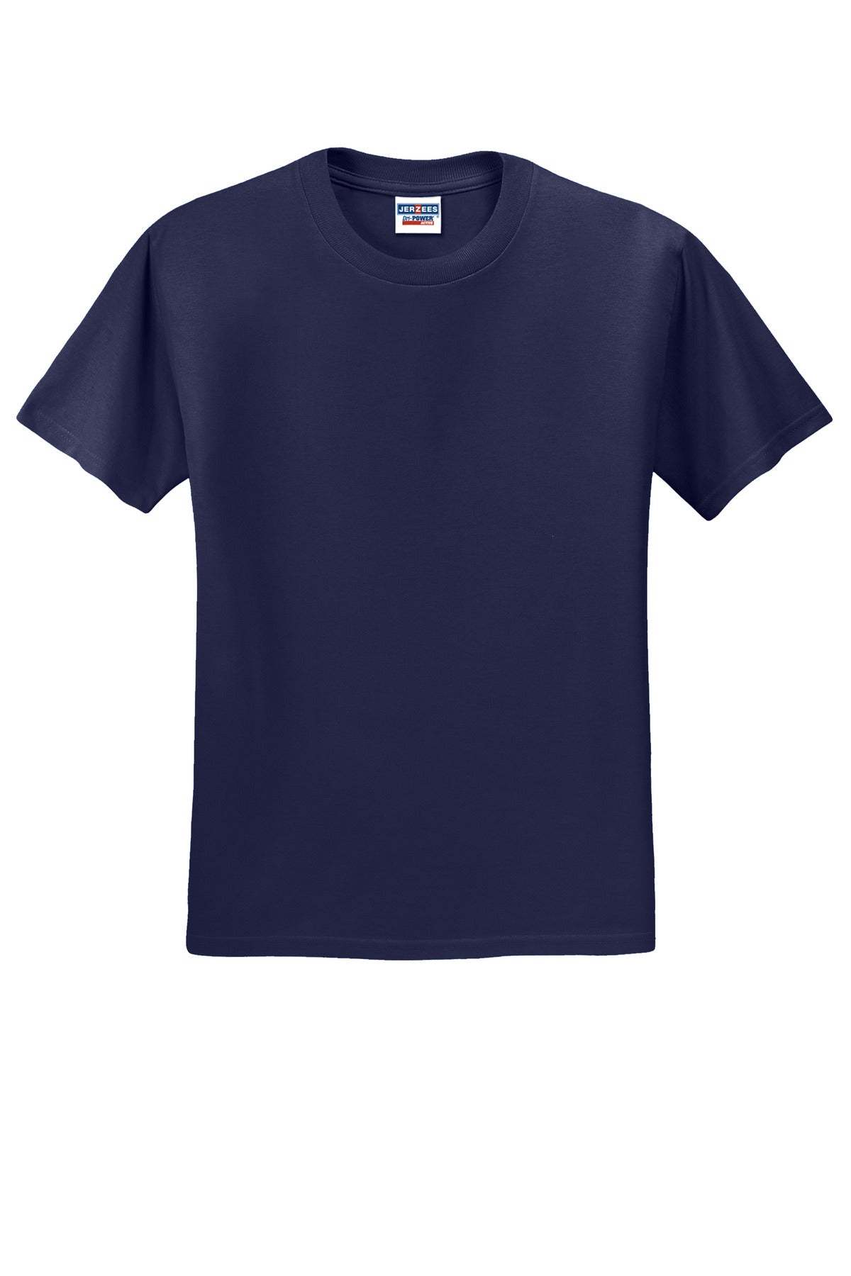 Jerzees  Dri-Power 50/50 Cotton/Poly T-Shirt.  29M Navy