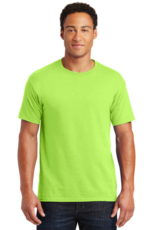 Jerzees  Dri-Power 50/50 Cotton/Poly T-Shirt.  29M Neon Green