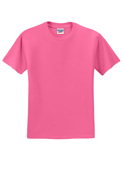 Jerzees  Dri-Power 50/50 Cotton/Poly T-Shirt.  29M Neon Pink