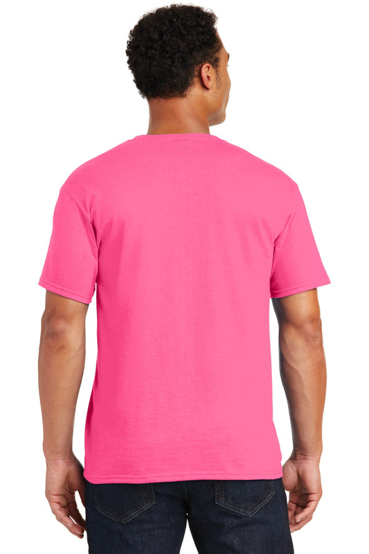 Jerzees  Dri-Power 50/50 Cotton/Poly T-Shirt.  29M Neon Pink
