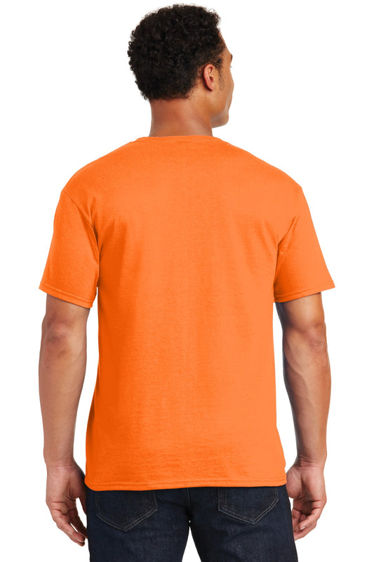 Jerzees  Dri-Power 50/50 Cotton/Poly T-Shirt.  29M Safety Orange