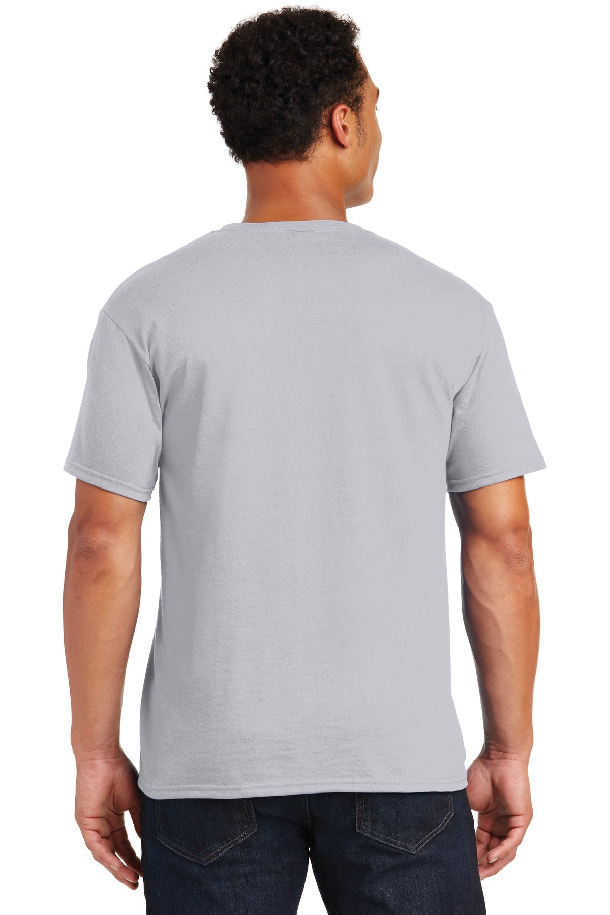 Jerzees  Dri-Power 50/50 Cotton/Poly T-Shirt.  29M Silver