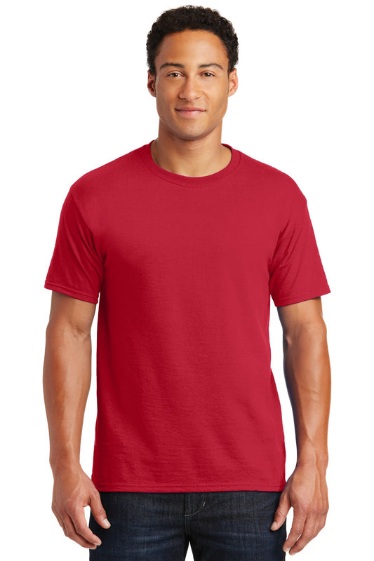 Jerzees  Dri-Power 50/50 Cotton/Poly T-Shirt.  29M True Red