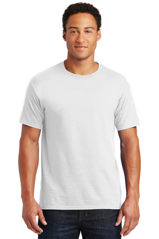Jerzees  Dri-Power 50/50 Cotton/Poly T-Shirt.  29M White