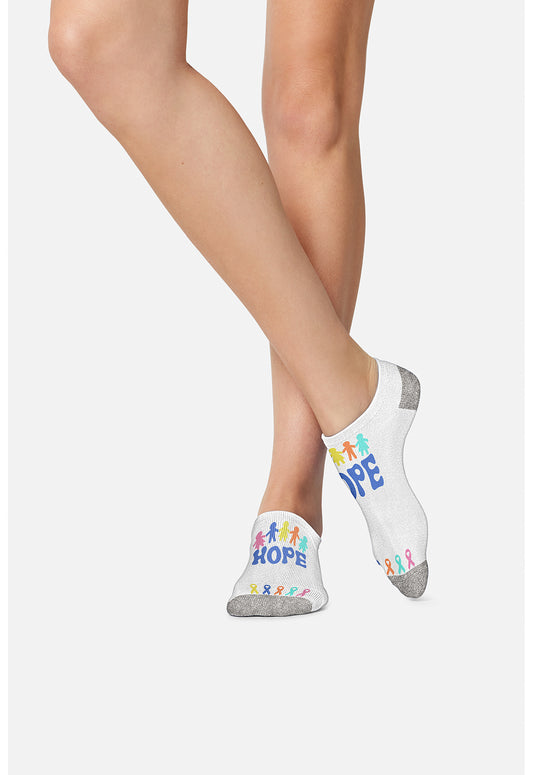 Legwear 2GOOD Women's 2 Pr Pack Bamboo No Show Socks Hope For Healing
