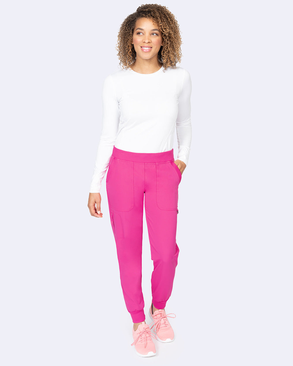 Zavate Rachel Jogger Pant Style 3017 in color Fuchsia Image 4