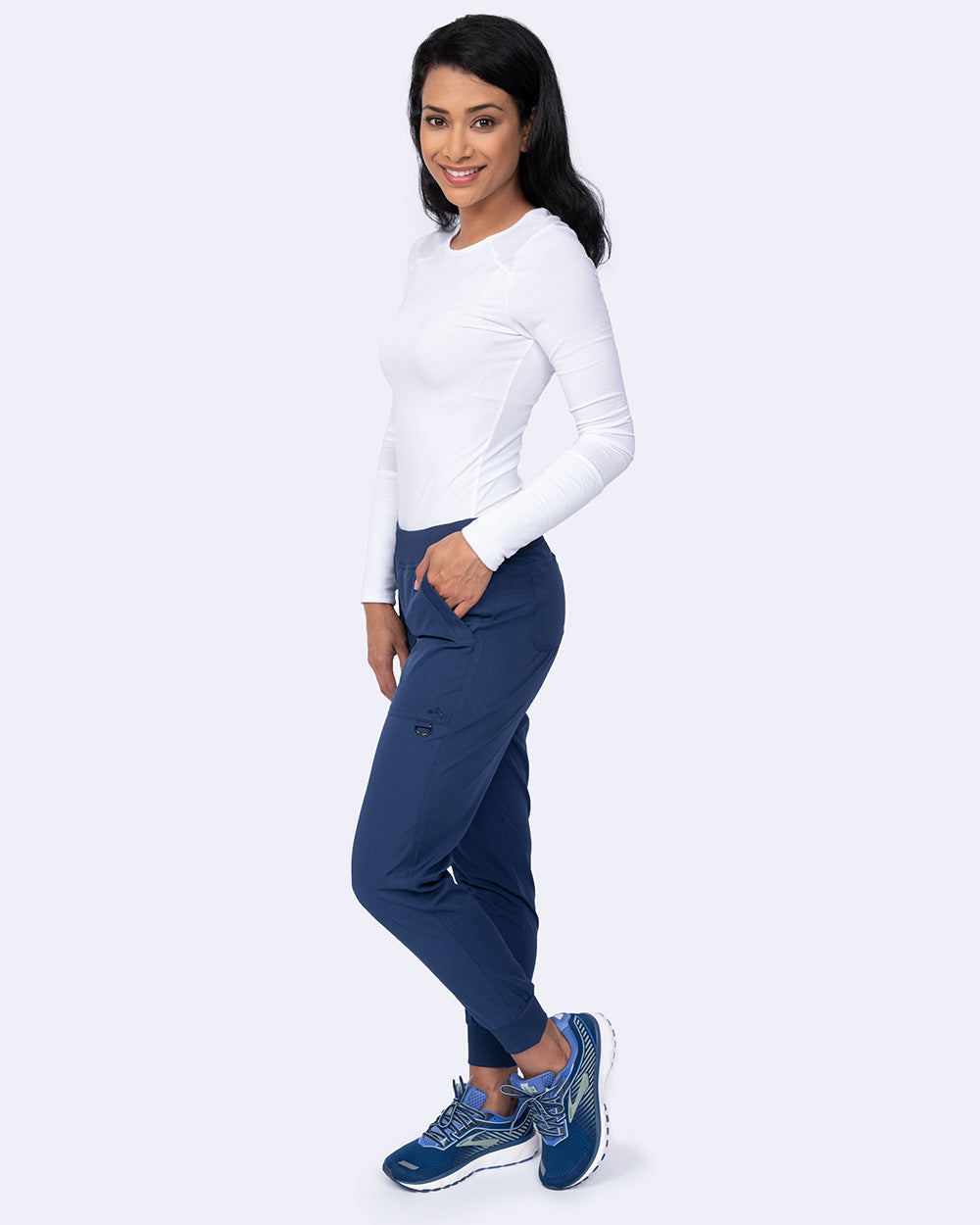 Zavate Rachel Jogger Pant Style 3017 in color Navy Image 4