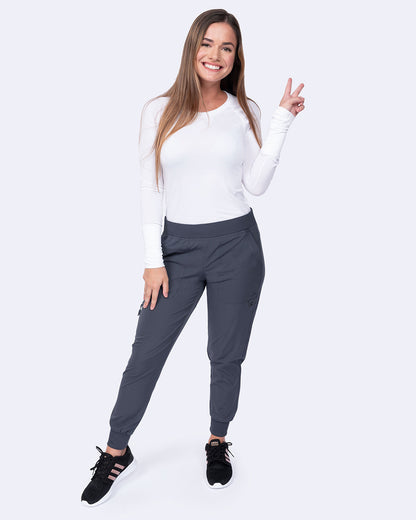 Zavate Rachel Jogger Pant Style 3017 in color Pewter Image 4