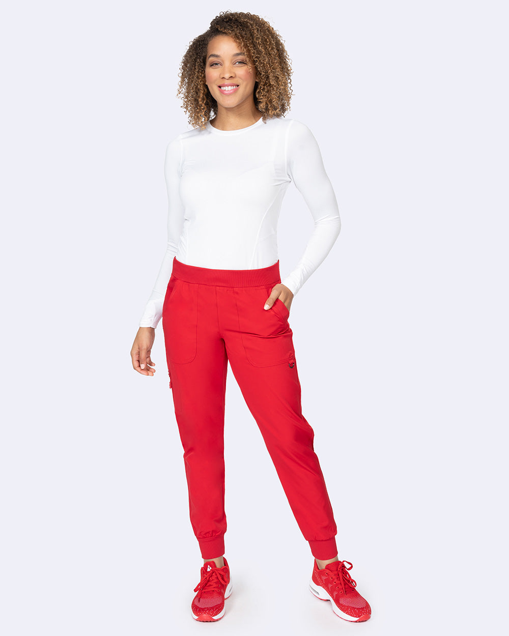 Zavate Rachel Jogger Pant Style 3017 in color Red Image 4