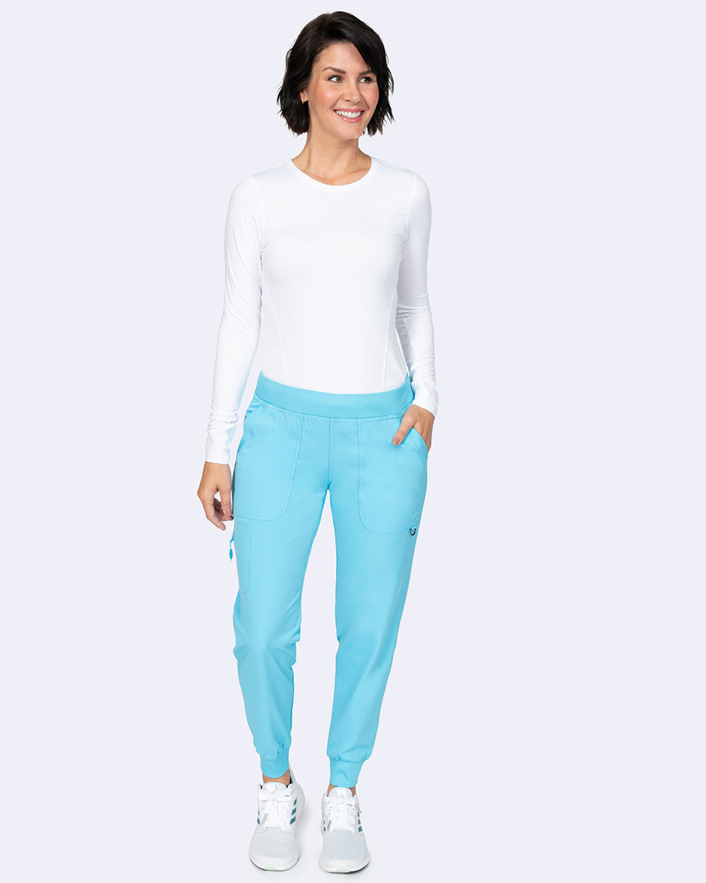 Zavate Rachel Jogger Pant Style 3017 in color Turquoise Image 4