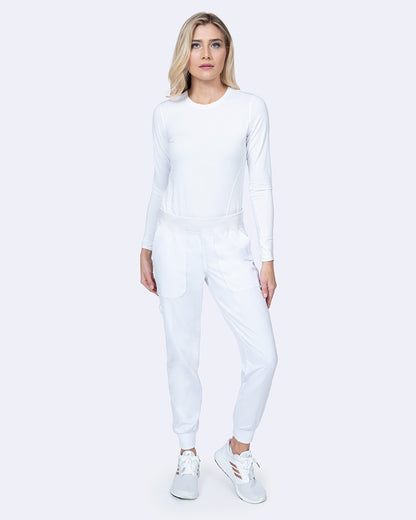 Zavate Rachel Jogger Pant Style 3017 in color White Image 4