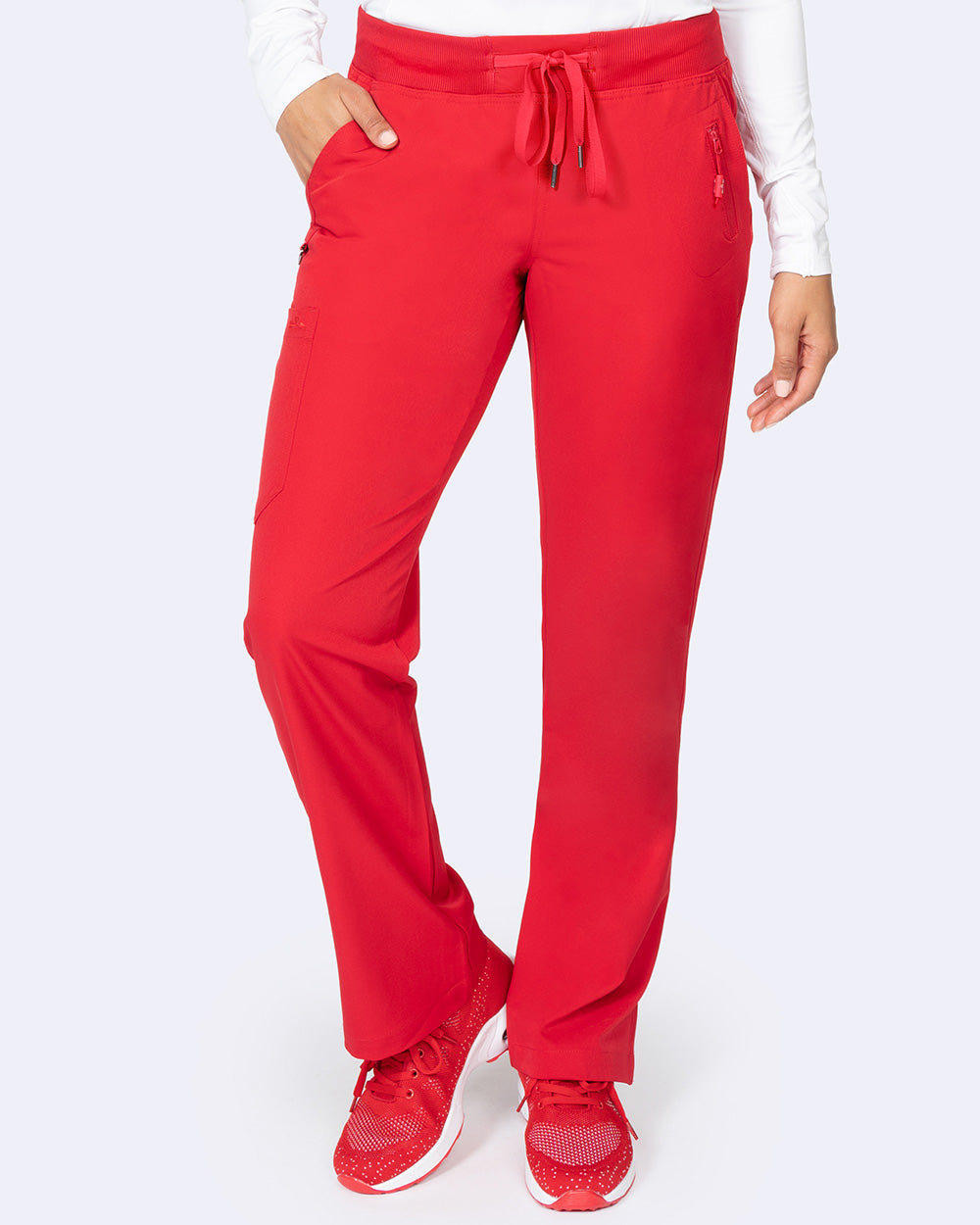 Zavate Ava Yoga Pant Style 3018 in color Red Image 1