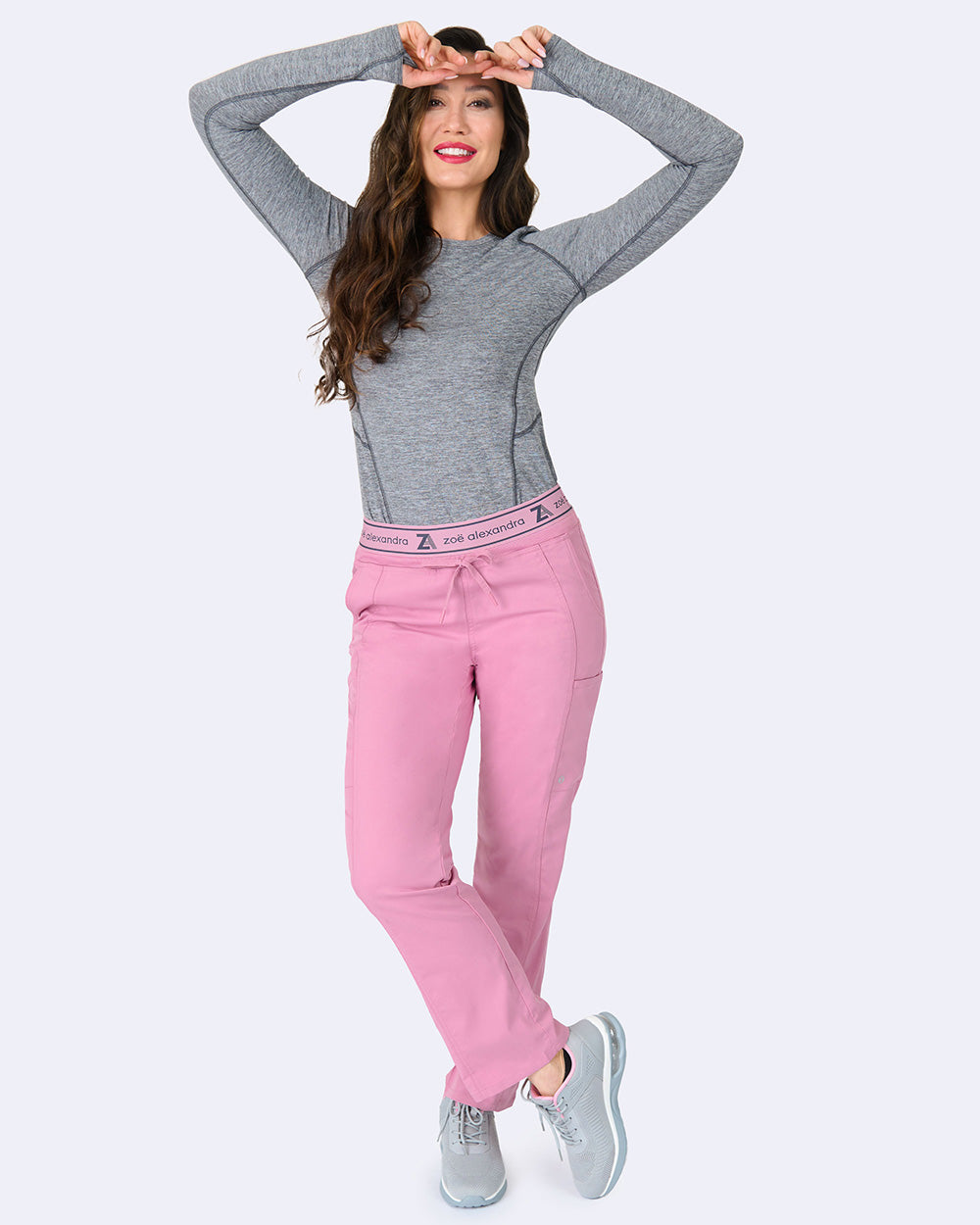 Zavate Greenwich Straight Leg Pant Style 3027 in color Dusty Rose Image 4