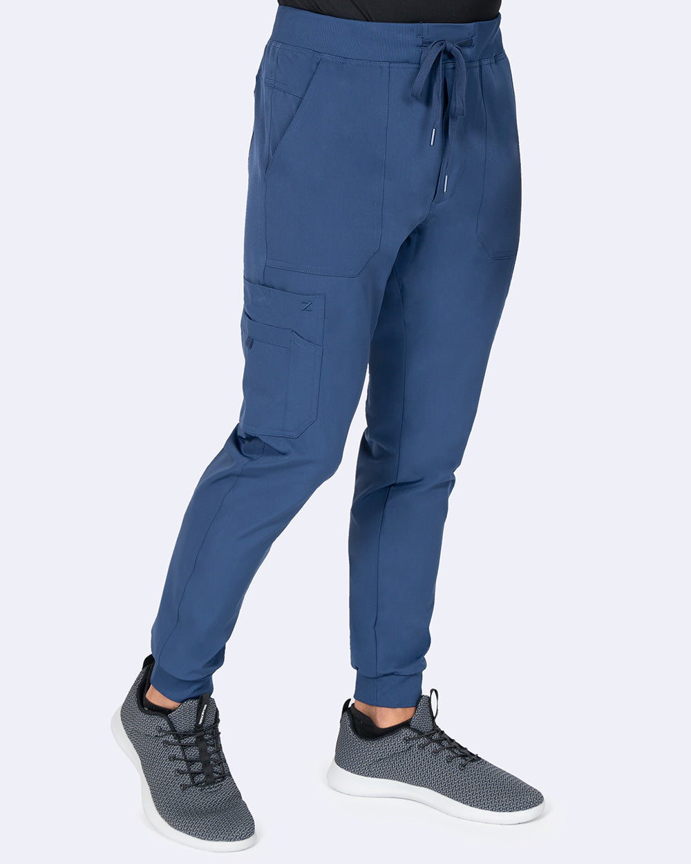 Zavate Mens Jogger Pant Short Style 3029 in color Navy Image 1