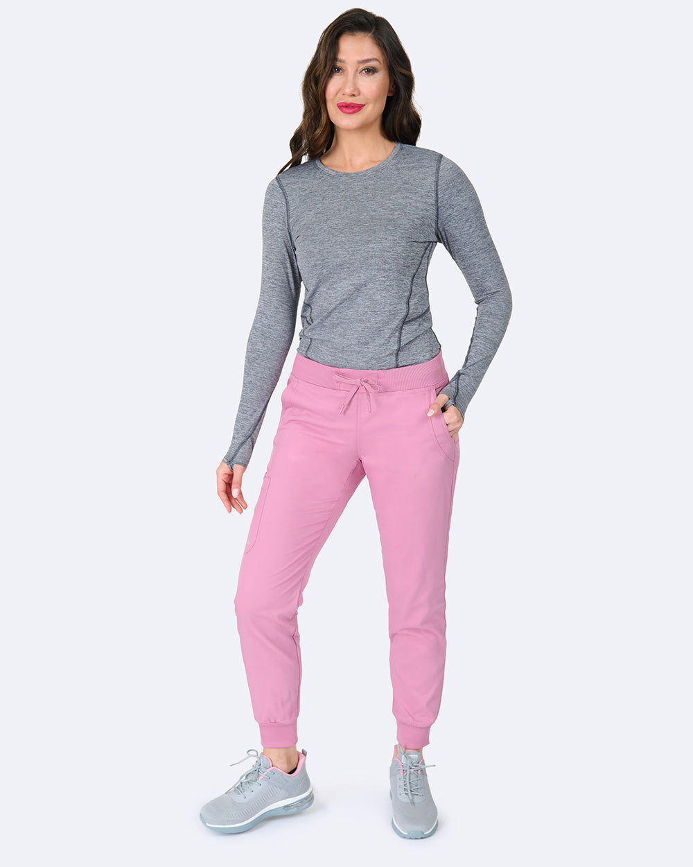 Zavate Tribeca Jogger Pant Style 3042 in color Dusty Rose Image 4