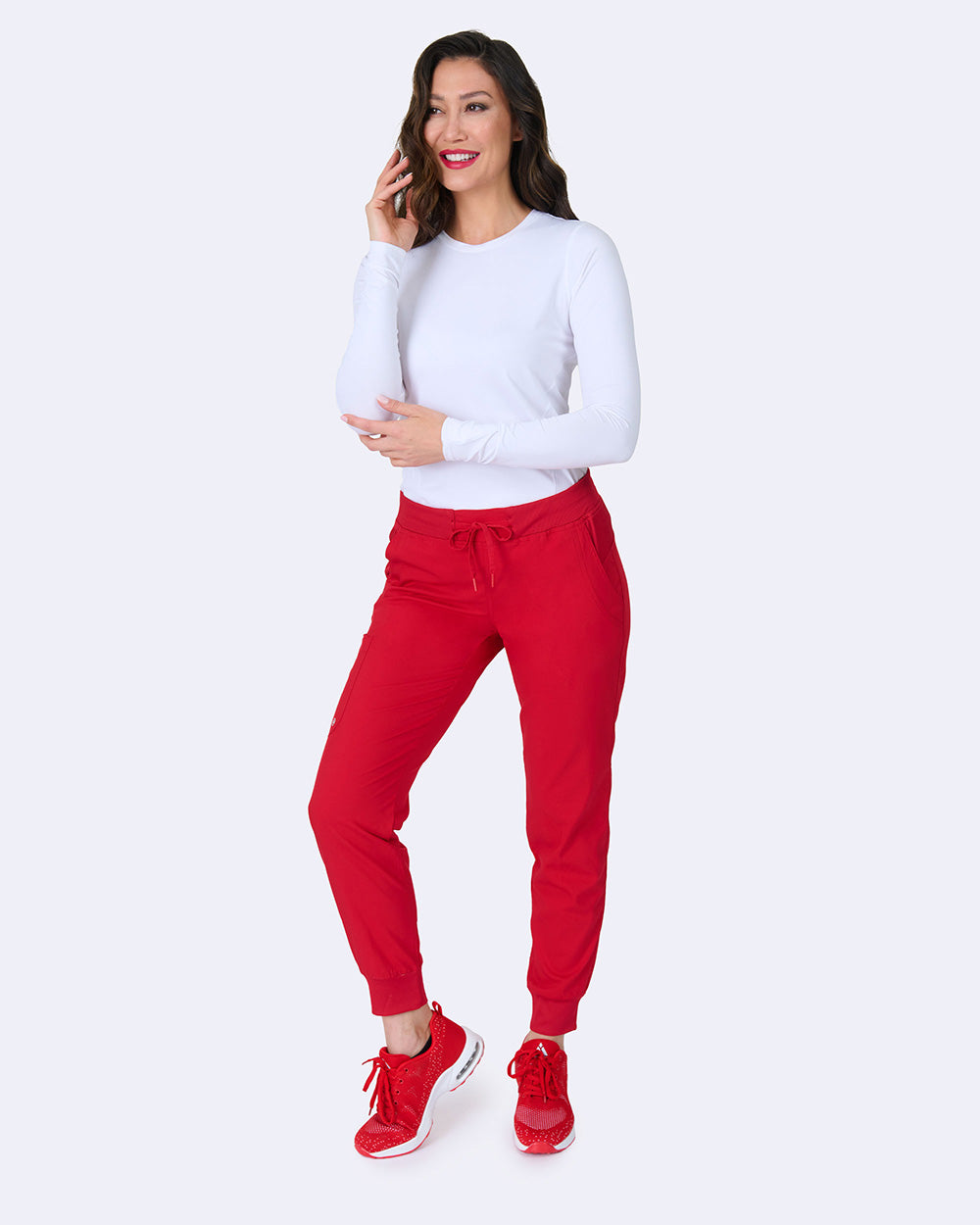 Zavate Tribeca Jogger Pant Style 3042 in color Red Image 4