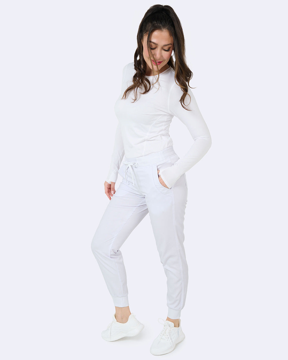 Zavate Tribeca Jogger Pant Style 3042 in color White Image 4