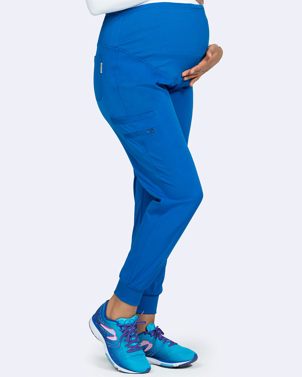 Zavate Ava & Me Maternity Jogger Pant Style 3048 in color Royal Image 1