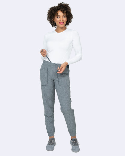 Zavate Rachel Jogger Pant Style 3052 in color Heather Grey Image 4