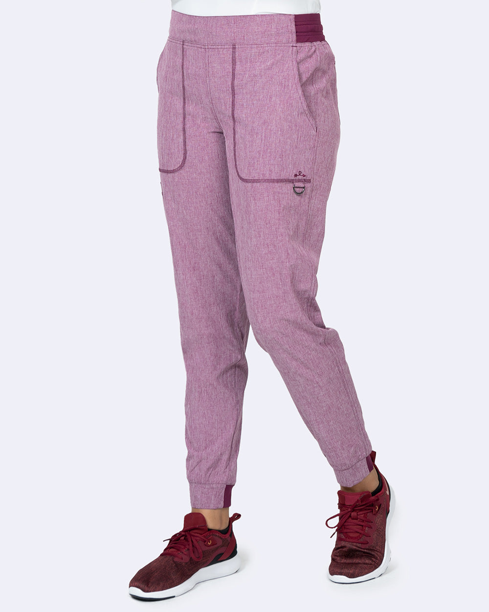 Zavate Rachel Jogger Pant Style 3052 in color Heather Wine Image 1