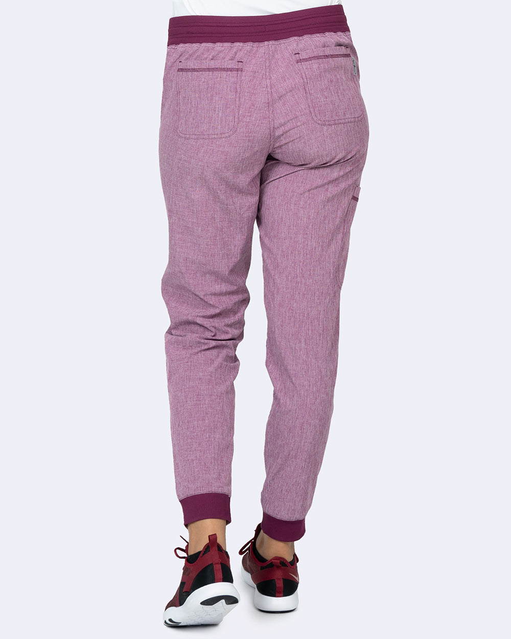 Zavate Rachel Jogger Pant Style 3052 in color Heather Wine Image 2