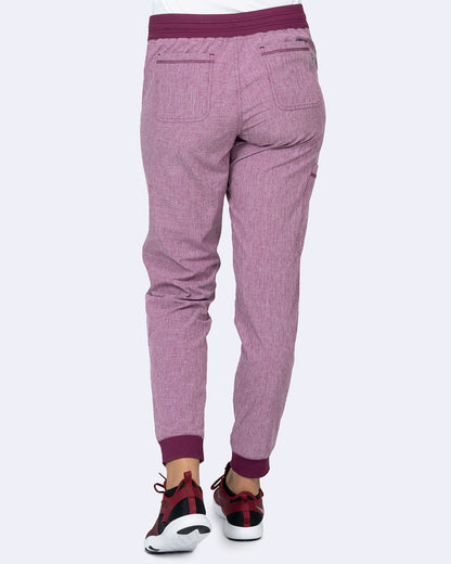 Zavate Rachel Jogger Pant Style 3052 in color Heather Wine Image 2