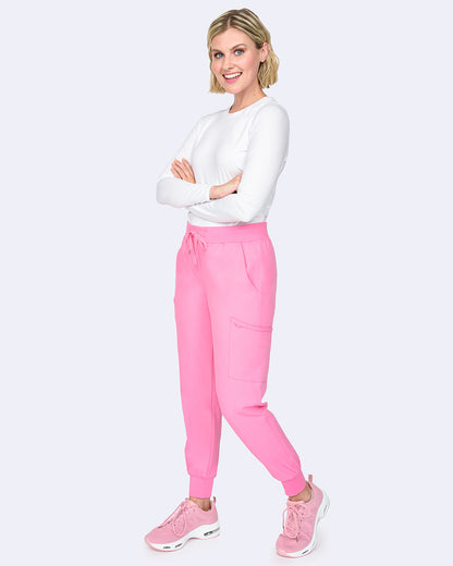 Zavate Refined Jogger Pant Style 3060 in color Pink Lemonade Image 4