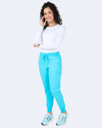 Zavate Refined Jogger Pant Style 3060 in color Turquoise Image 4