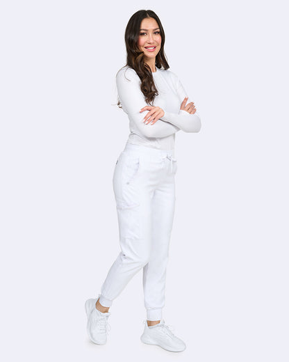 Zavate Refined Jogger Pant Style 3060 in color White Image 4