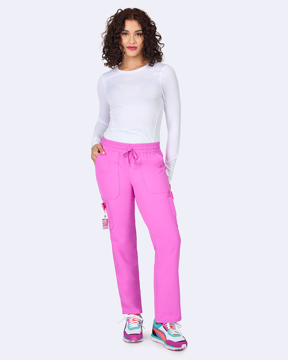 Zavate Energy Straight Leg Pant Style 3063 in color Orchid Image 3