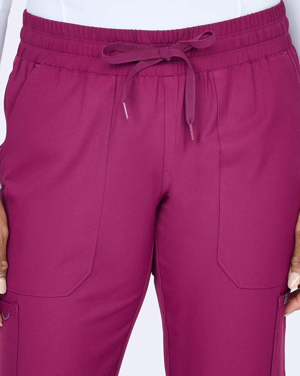 Zavate Energy Straight Leg Pant Style 3063 in color Wine Image 4