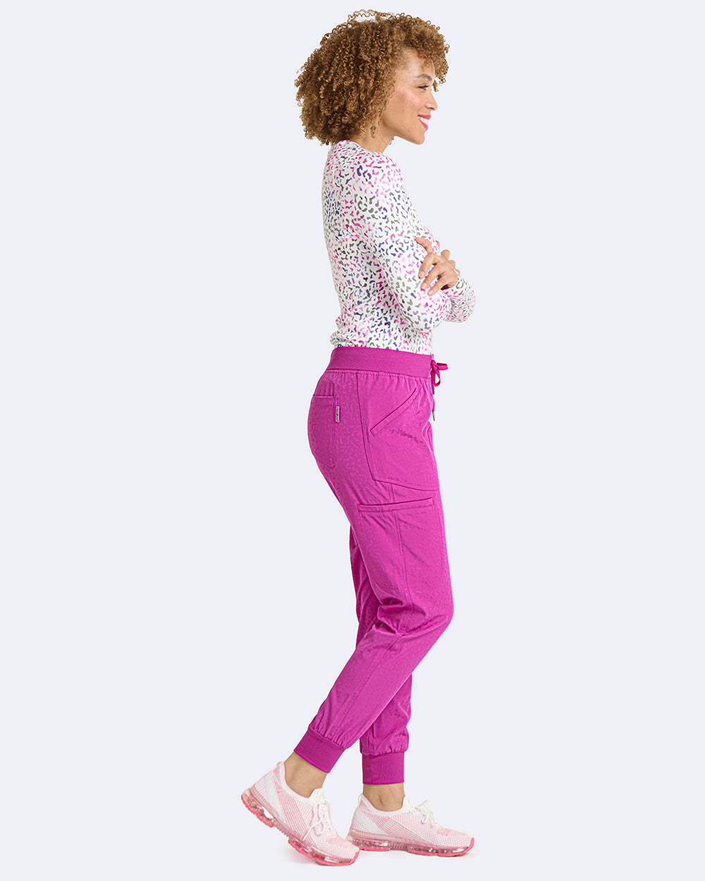 Zavate Sheba Jacquard Pant Style 3070 in color Magenta Image 4