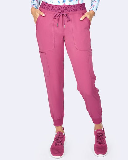 Zavate Smile Jogger Pant Style 3080 in color Deep Rose Image 1