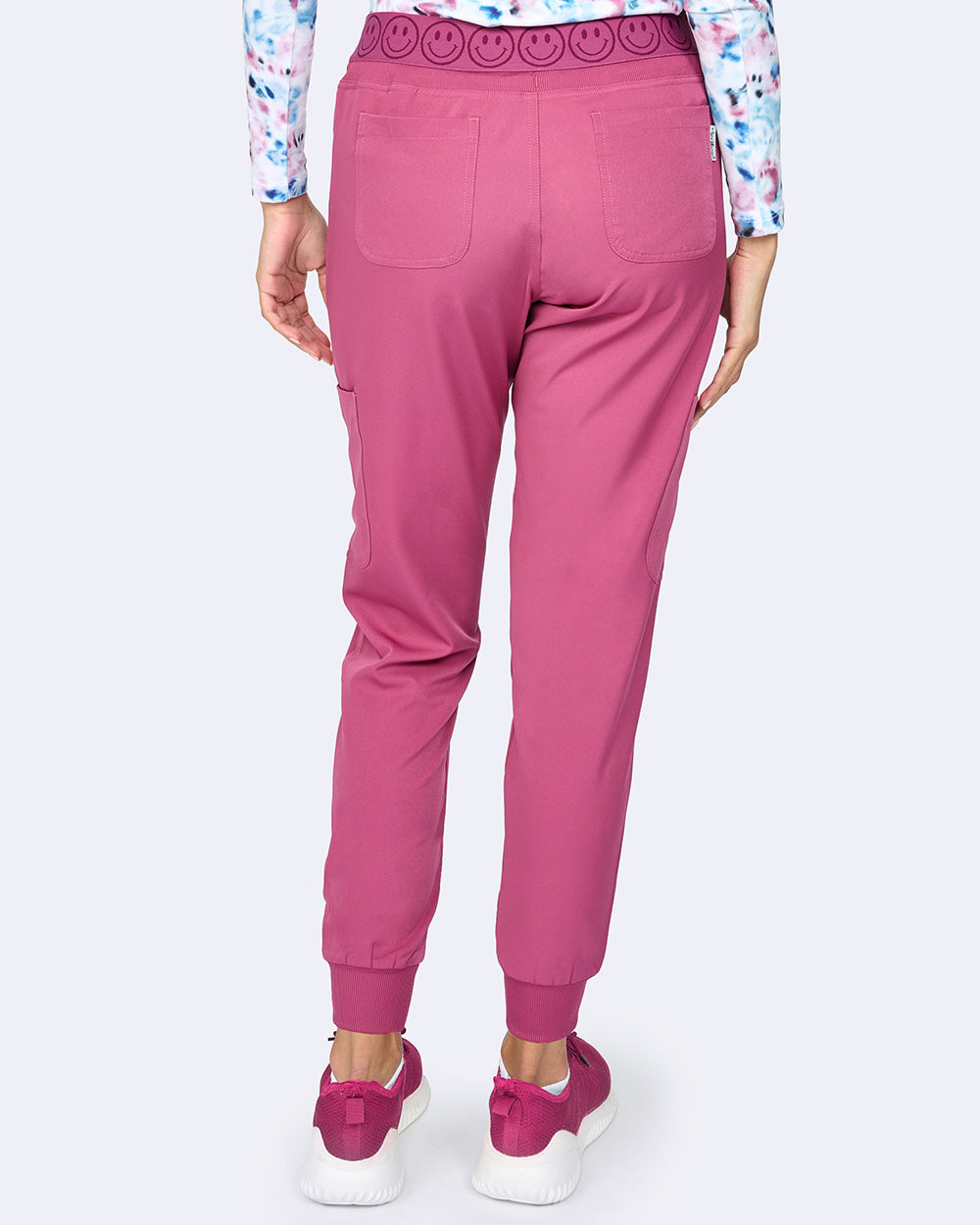 Zavate Smile Jogger Pant Style 3080 in color Deep Rose Image 2