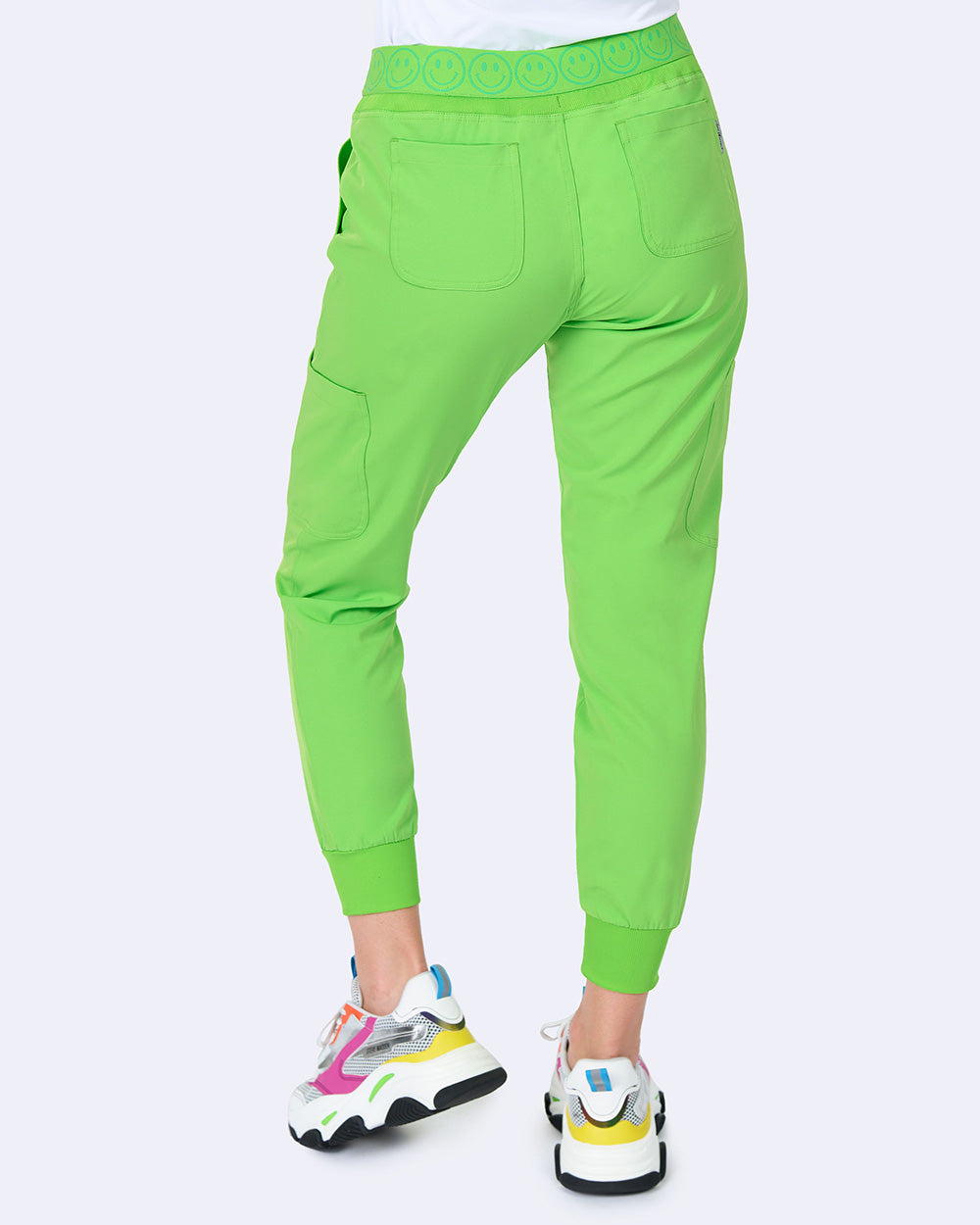 Zavate Smile Jogger Pant Style 3080 in color Electric Green Image 2