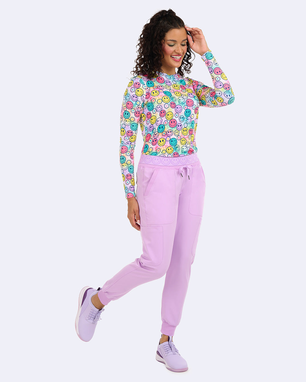 Zavate Smile Jogger Pant Style 3080 in color Sugar Plum Image 4